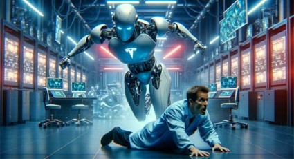 Tesla robot attacks engineer